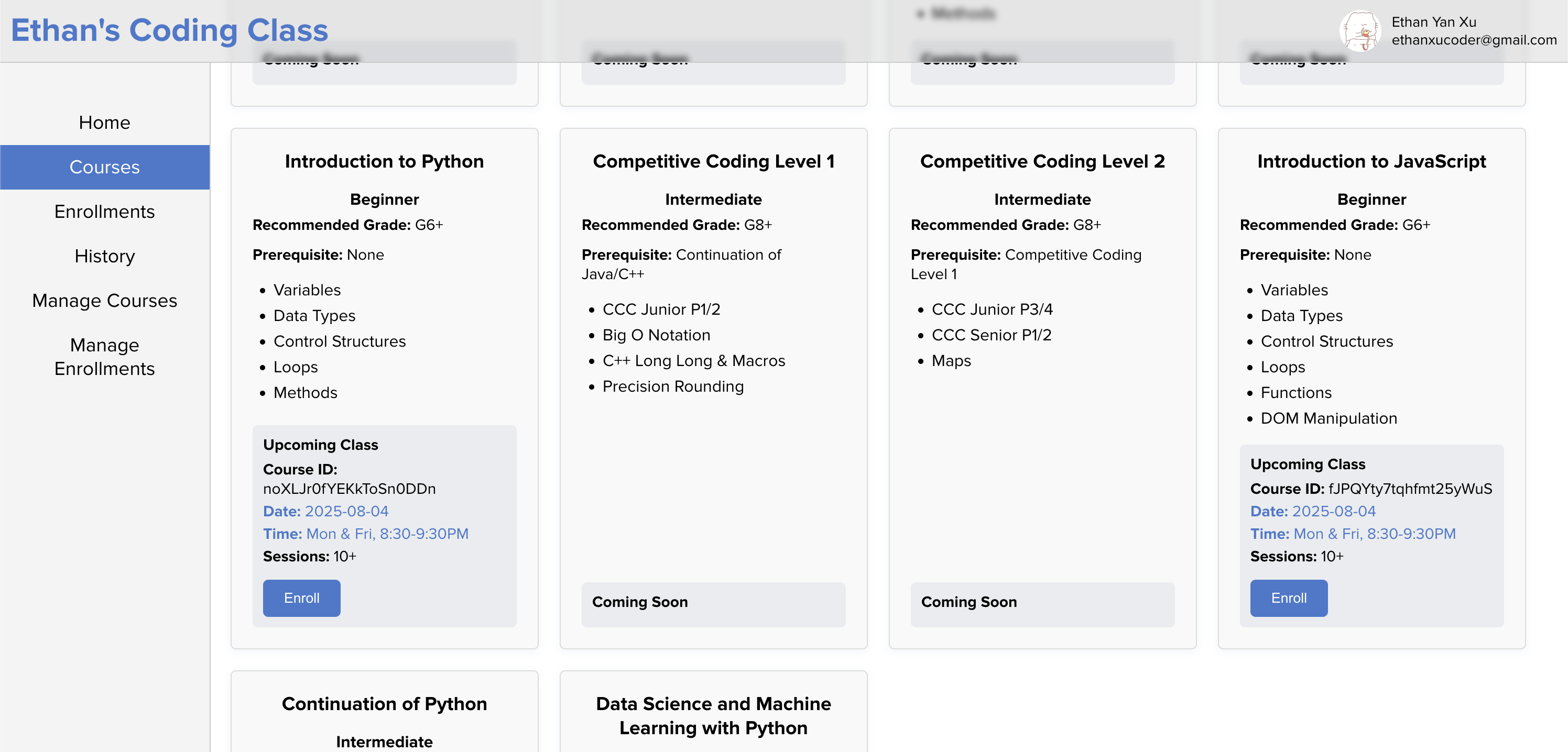 Ethan's Coding Class screenshot 2